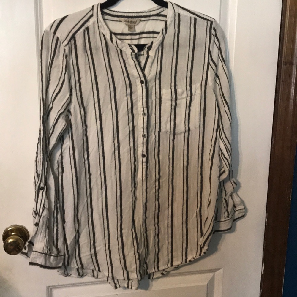 Women’s pocket stripped shirt